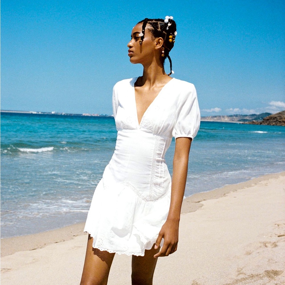 Zara White Mini Dress